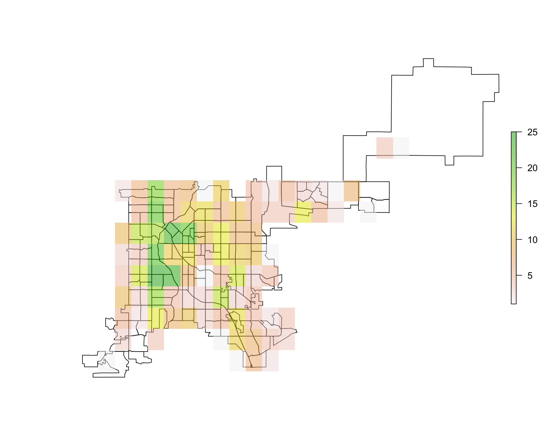 Overlaying raster data