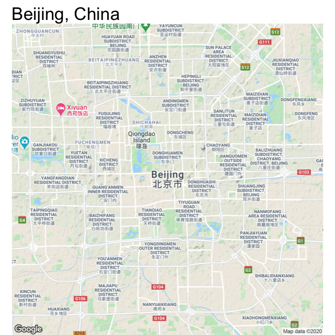 Map of Beijing