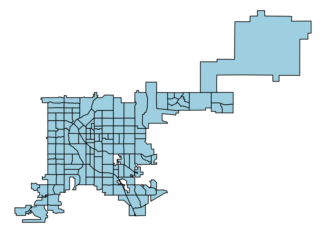 Creating a map with ggplot2 functions